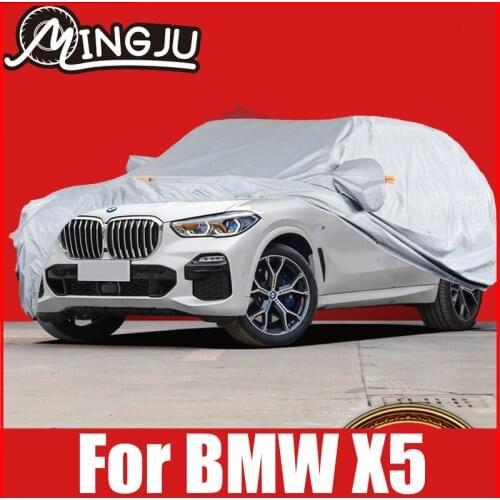 Full Car Covers polyester universal Indoor Outdoor Suv UV Snow Resistant Protection Cover For BMW X5 E70 F15 E53 Accessories