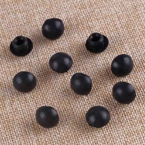 DWCX Universal 10pcs Black Car Tool 2 Tons Horizontal Jack Hydraulic Rod Filler Plug Plunger 8mm