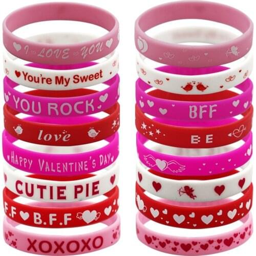 European and American bracelet silicone Valentines Day gift holiday party bracelet jewelry