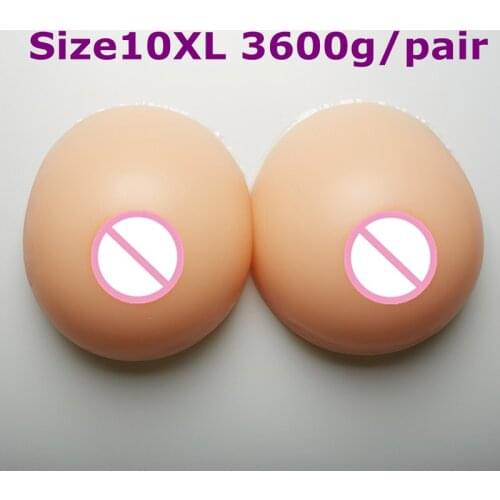 Breast Form 3600g/pair Realistic Silicone Breast Crossdresser Artificial Breast Boobs Enhancers Silicone Fake Natural Breast