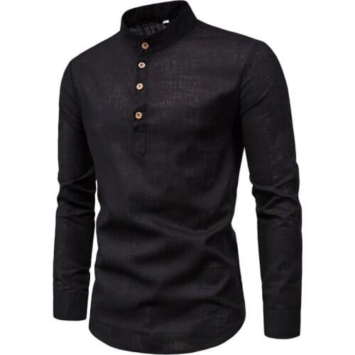 Helisopus Mens Linen Shirts