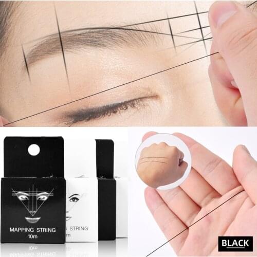Pre-Inked Eyebrow Mapping String for Microblading Eyebow Makeup Dyeing Liner Thread Permanent Makeup Artist Perfect Measure Tool