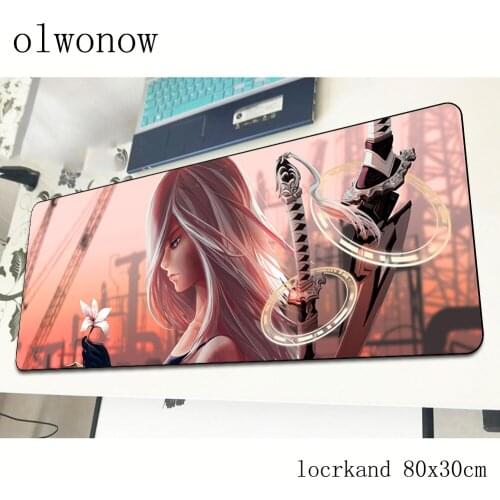 Nier automata pad mouse Aestheticism gamer mouse pad 800x300x2mm padmouse Cartoon mousepad ergonomic gadget office desk mats