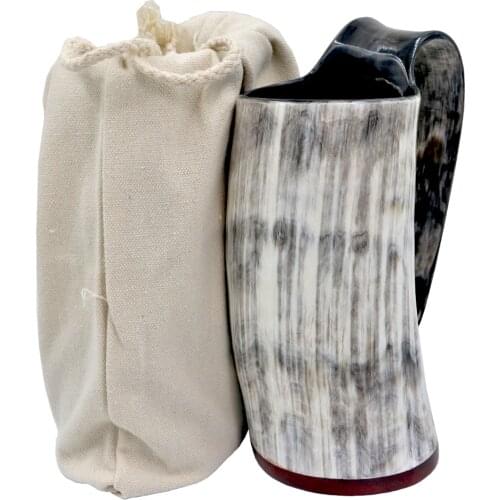 Natural Handmade Horn Mug Viking Drinking Cup Beer Goblet