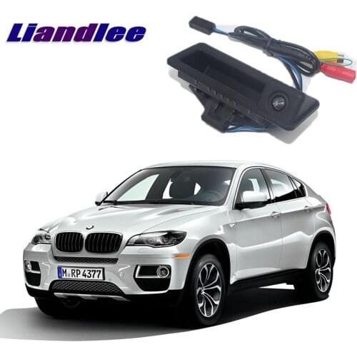 LiandLee Car Trunk Handle Rear View Reversing Parking Camera For BMW X6 E71 2008~2014