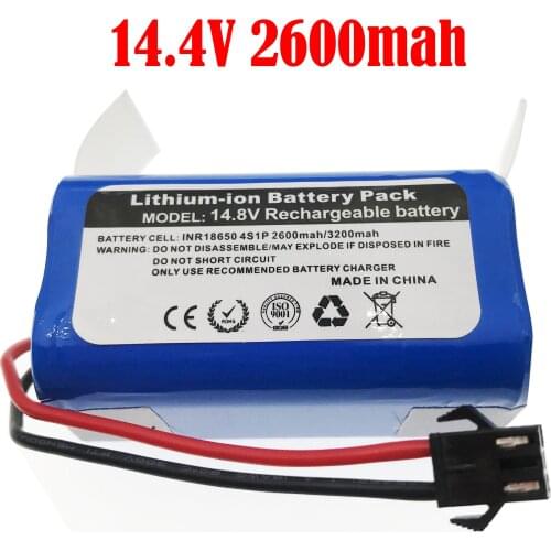 14.4V/14.8V 3200mAh Li-ion Battery For Conga Excellence 990 Ecovacs Deebot N79 N79S DN622 Eufy RoboVac 11 11S RoboVac 30 Etc