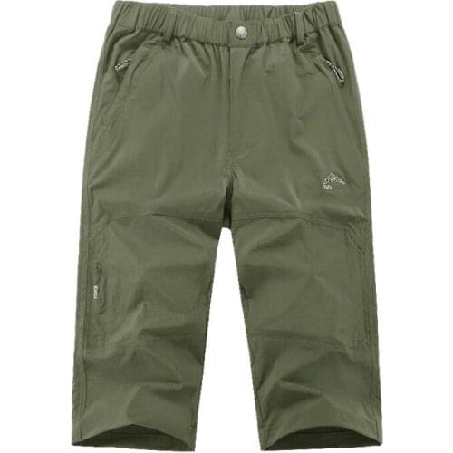 Mens Lightweight Summer Stretchy Quick Dry Shorts Outdoor Hiking Fishing Trekking Camping Breathable Sports Shorts Plus Size