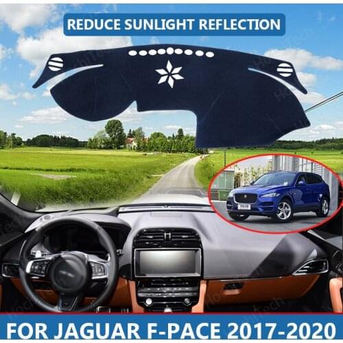 Car Inner Dashboard Cover Capet Cape for Jaguar F-PACE 2017-2020 Dashmat Sunshade Pad Cover Dash Mat