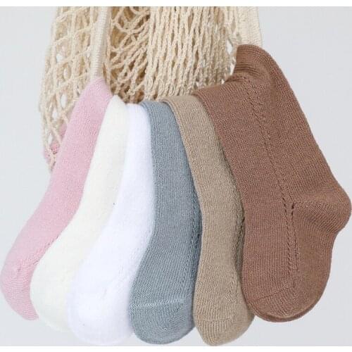 Wecute Toddler Baby Little Girls Knee High Socks Hollow Stuff Ruffle Socks Kid Princess Girls Baby Leg Warmers Cotton Kids Sock