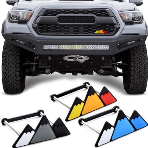 New For Toyota Tacoma 4Runner Tundra Rav4 Tri-Color 3 Grille Grill Badge Emblem Stickers Decals Auto Car Accessories Car styling