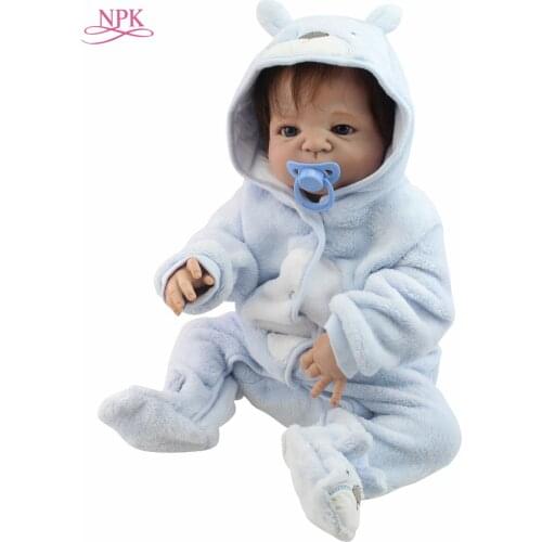 NPK Silicone Reborn Babies Princess Dolls Toddler Vinyl Simulated Doll Reborn Christmas Gifts Cotton Body Bebe Alive Brinquedos