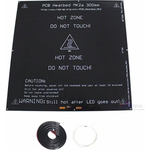 Printing area 300*300mm MK3 aluminum heated bed 3MM thickness MK2A hot bed aluminum plate Thermistor Kit for 3D printer parts