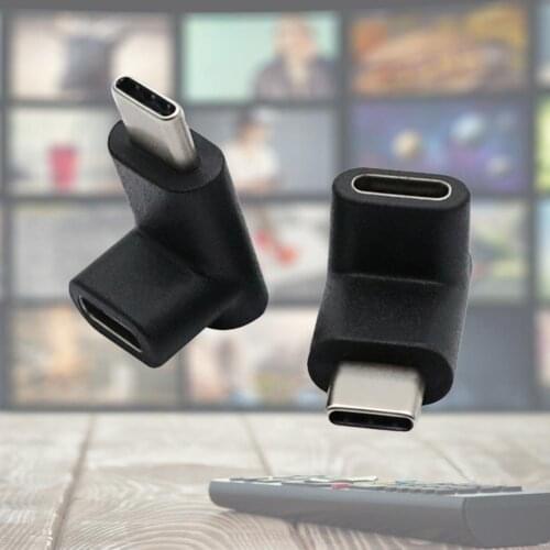 Right Angle 90 Degree USB 3.1 Type C Male to Female USB-C Converter Adapter for Mobile Phone