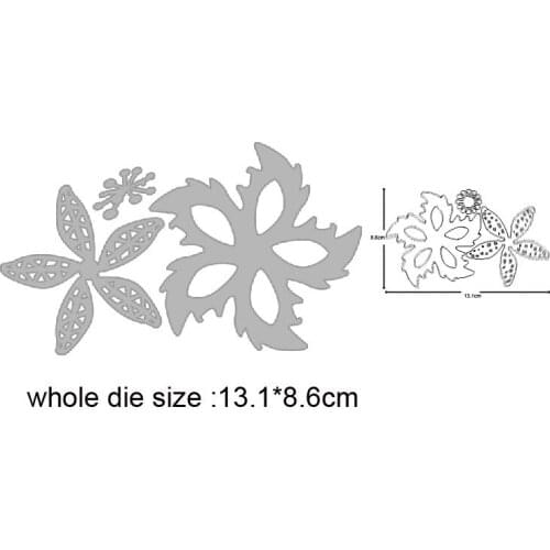 Christmas Flower Metal Cutting Dies Scrapbooking Stencils DIY Paper Card Making Decorative Embossing Die Cut Craft Dies 2020 NEW