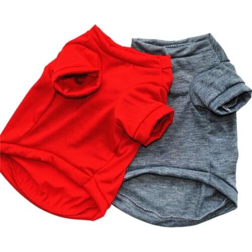 Shirt Puppies Pet Dog Clothes Printed Cotton T-shirt Soft Puppy Dogs Clothing Spring Autumn Shirt Casual Vests XS-L 2021 New