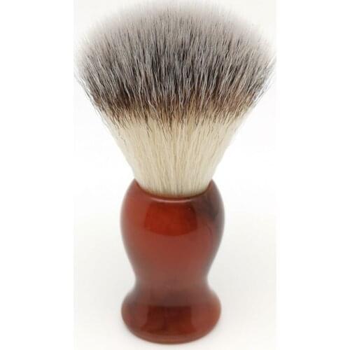 Misty Rain Pattern Resin Handle Synthetic Fiber Shaving Brush Perfect for Man Wet Shave Cream Safety Razor