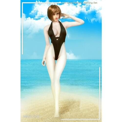 1/6 Scale Sexy girl bikini woman Female Womens Open chest one-piece swimsuit for TBLeague Large bust seamless body