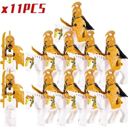 The Elves Soldier With War Horse Army Figures lotr Armor Guard Warrior Archer Medieval Knights Building Blocks Bricks toys gifts