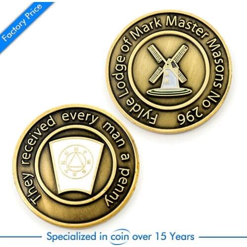 Manufacturer Custom Zinc Alloy Souvenir Metal Challenge Coin