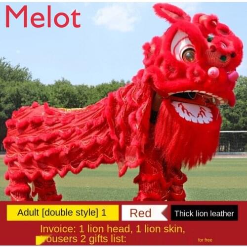 Lions Head Performance Adult Festival Lion Dance Set Lion Dance Props Set Dragon Dance Performance Costume