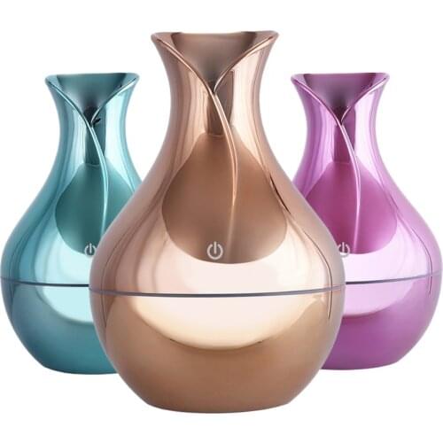 USB Aroma Essential Oil Diffuser Ultrasonic Cool Mist Humidifier Air Purifier 7 Color Change LED Night Light for Office Home