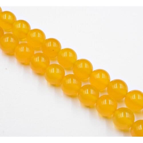 Yellow Natural Stone Agat Beads Beads 4-12mm Loose Beads for Jewelry Making Charm Accessories DIY Free Shipping Strand 15