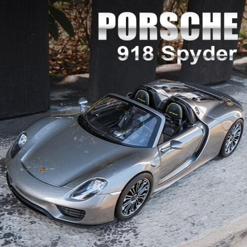 1:24 Porsche 918 Convertible Alloy Sports Car Model Diecast Simulation Metal Toy Vehicles Car Model Collection Children Toy Gift
