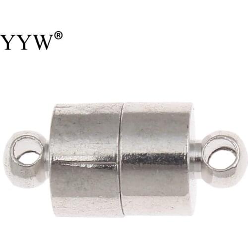 100PC Column Magnetic Clasps Hooks Magnet Buckle Connectors Claps For Bracelet Necklace DIY Jewelry Making Findings Craft 14*6mm