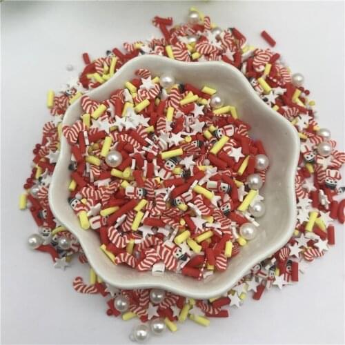 20g Christmas Snowman and stars Mix for Resin DIY Supplies Nails Art Polymer Soft Clay Accessories DIY Sequins scrapbook shakes