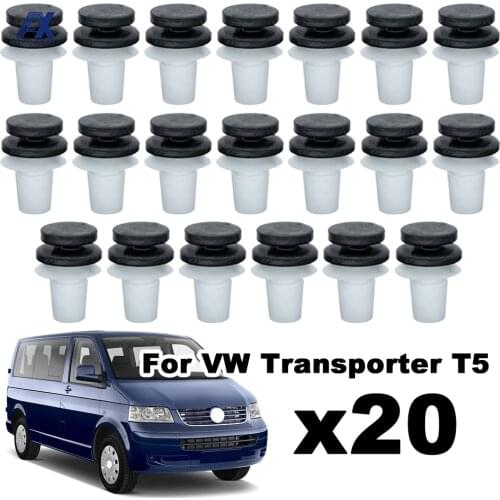 20pcs Car Door Trim Panel Clips Interior Fasteners Grommets For VW Passat B5 Transport T5 Polo Skoda Octavia Audi A3 3B0867333