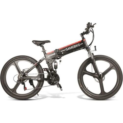 26 Inch Folding Electric Mountain Bike Aluminum Alloy Mountain Bicycle 48V Lithium Battery