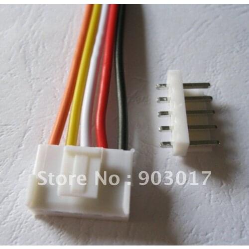 4 Pcs VH3.96 3.96mm 5 pin Female 22AWG Wire with Male Pin Connector 300mm Leads