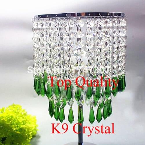 50PCS/LOT,150MM green Garland crystal Strand Glass for chandelier Accessories Crystal Bead Curtain,Wedding Party Decoration