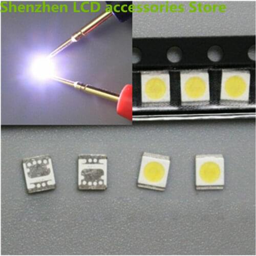 500pcs For SEOUL LED Backlight 1W 3V 3528 2835 131LM Cool white 100%NEW