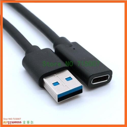 0.2M USB 3.0 Type A Male to USB 3.0 C Female Gold Plated Connector Adapter for Laptops and PCs