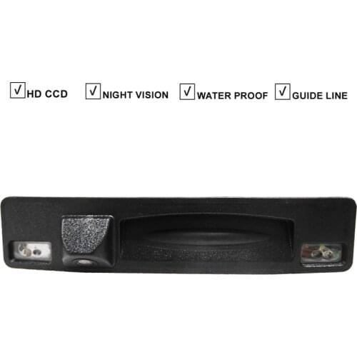 Vehicle Car Rear View Reverse Camera For Ford Focus 2015~2017 Trunk Handle Auto Backup Parking Guide Line Night Vision 1080P AHD