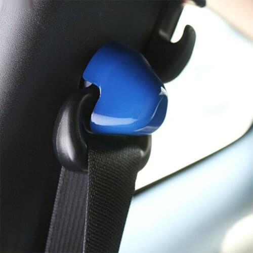 Car Safety Belt Buckle Decorative Shell Seat Belt Modification Cover Sticker for 15-20 Ford Mustang Auto Interior Accessories