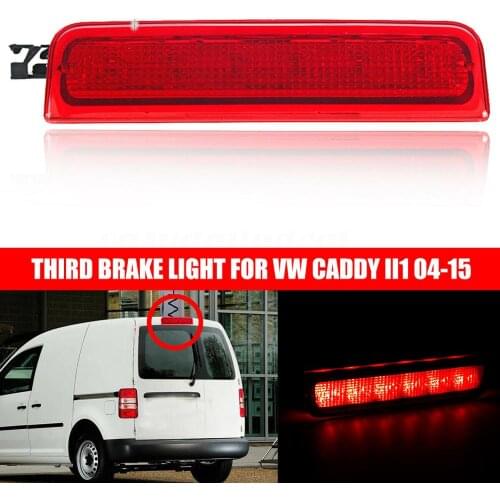 Car LED Third Rear Brake Light 3rd Tail Stop Lamp For Caddy III Box For Estate 2004-2015 12V Auto Brake Rear Warning Stop Light