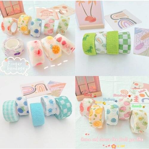 Ins finger bandage finger protection student writing fruit series tape self-adhesive anti-wear and anti-cocoon finger cots
