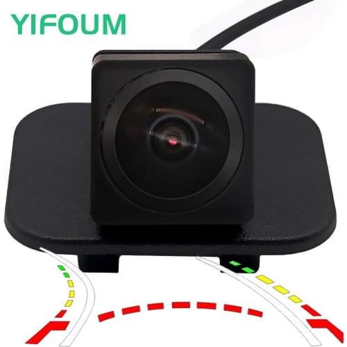 AHD Fisheye 12LED Dynamic Trajectory Car Rear View Wireless Camera For Mazda CX-3 2015 2016 2017 2018 2019 Reverse Hole