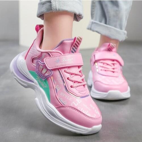 Children Sport Shoes Girls Brand Shoes Kids Sneakers Tenis Infantil Breathable Girls Princess Shoes Antislip Children Shoes