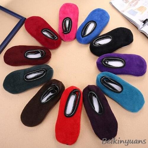 Childrens Winter plus Velvet Floor Socks Boy Girl Baby Non-Slip Floor Socks Shoe Cover Non-Slip shoes