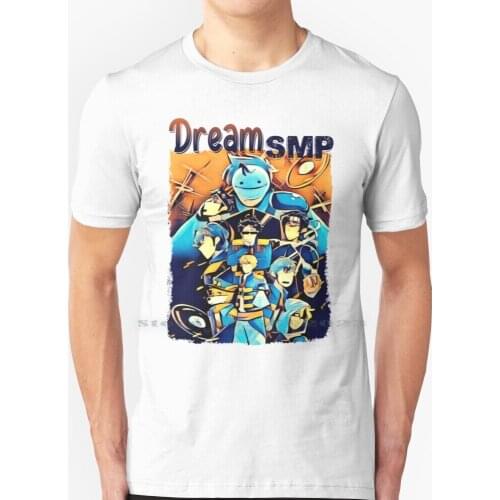 Dream Smp Team T Shirt 100% Pure Cotton Big Size Dream Dream Smp Dream Team Tubbo Sapnap George Dreamwastaken Lmanberg Dreamsmp