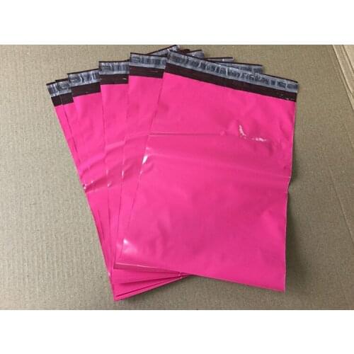 Gloss Pinkish Poly Mailer Express Bag Strong Adhesive Packaging Envelope Bag Mailing Plastic Gift Boxes Shipping Bag