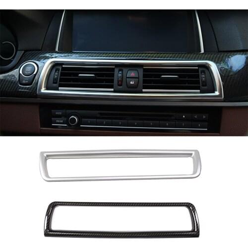 Angelguoguo Chrome Console Air Conditioning Vent outlet Cover Trim For BMW 5 Series F10 F18 520li 525li 2011-2017