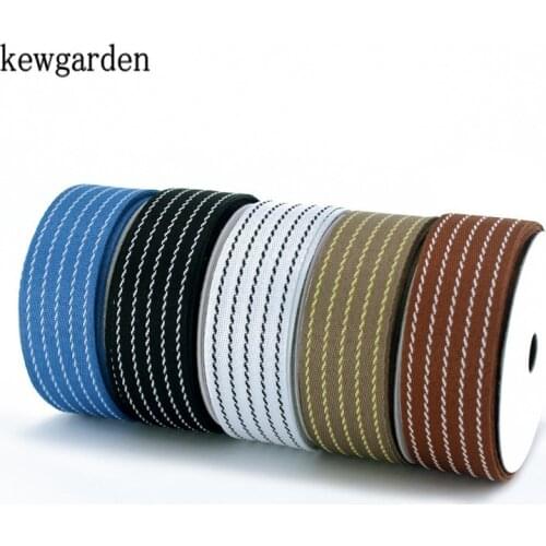 Kewgarden 28mm Stripe Satin Ribbons Handmade Tape DIY Bowknot Ribbon Accessories Packing Riband 10 Yards