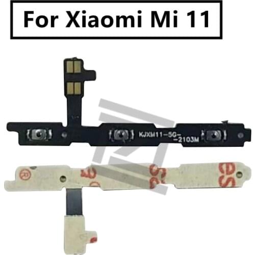 For Xiaomi Mi 11 5g Volume button Side Key Button Flex Cable ON OFF Switch Flex Cable Replacement Repair Parts