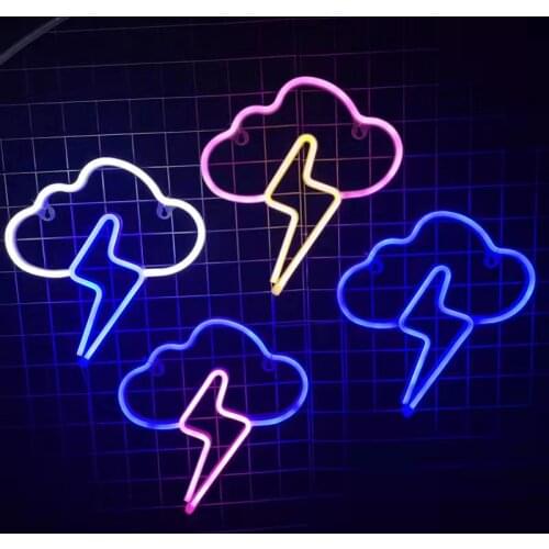 Creative LED Neon Light Cloud Wedding Party Decoration Neon Lamp for Bedroom Living Room Valentines Day Home Decor Night Lights