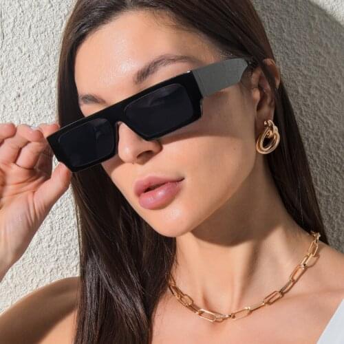 Small Rectangle Sunglasses Men Women Square Sun Glasses Luxury Brand Travel Shades Vintage Retro UV400 Lunette De Soleil Femme