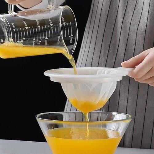 Reusable Nylon Super Fine Colander Sieve 100 20 400 mesh Strainer Colander with Handle for Honey Juice Tea Soymilk Coffee Filter